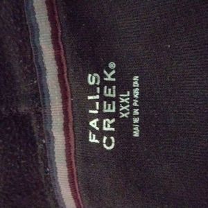 Fall Creek black hoodie sweat jacket xxxL